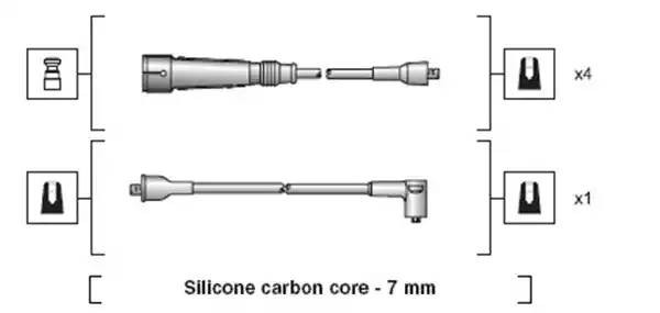 Ккомплект проводов зажигания 941318111112 MAGNETI MARELLI