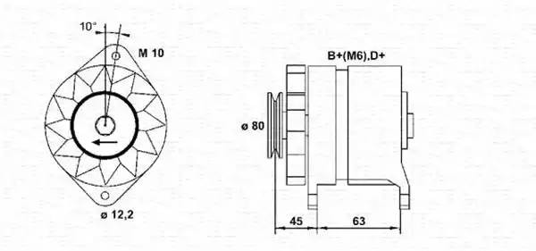 Генератор 943356380010 MAGNETI MARELLI