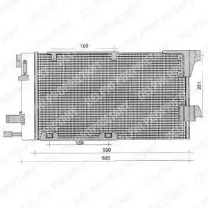 Конденсатор, кондиционер TSP0225196 DELPHI