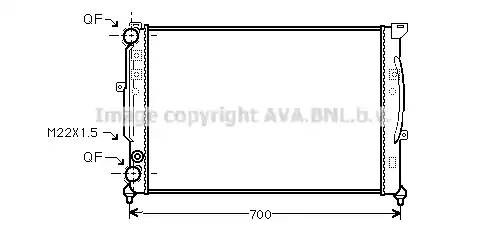 Радиатор охлаждения ДВС AIA2123 AVA