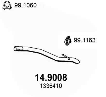 Выпускной трубопровод 149008 ASSO