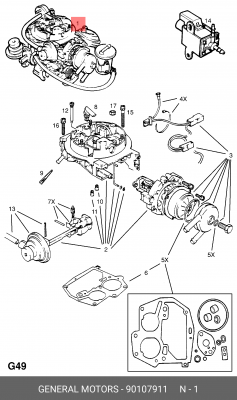 Карбюратор 90107911 GENERAL MOTORS