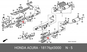 Деталь 18176PT3000 HONDA