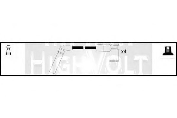 Ккомплект проводов зажигания OEF749 STANDARD