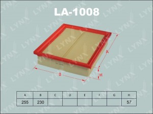 Фильтр воздушный LA-1008 LYNXAUTO