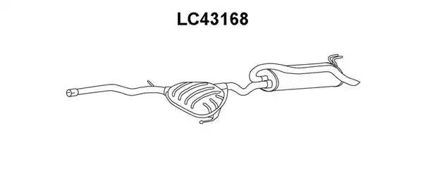 Глушитель выхлопных газов конечный LC43168 VENEPORTE