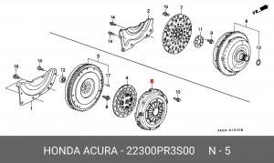 Нажимной диск сцепления 22300PR3S00 HONDA