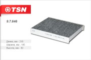 Фильтр салона 97646 TSN