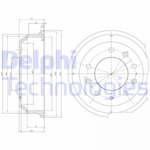 Тормозной барабан BF8 DELPHI