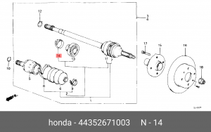Деталь 44352671003 HONDA