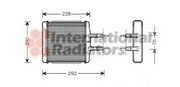Теплообменник, отопление салона 81006027 VAN WEZEL