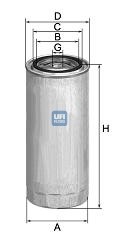 Топливный фильтр 2430700 UFI