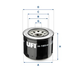 Масляный фильтр 23 165 00 UFI