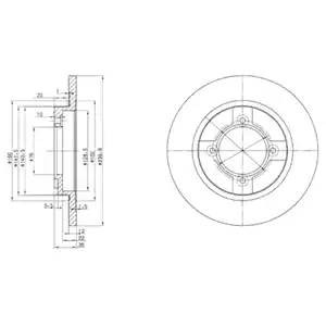 Тормозной диск BG2153 DELPHI