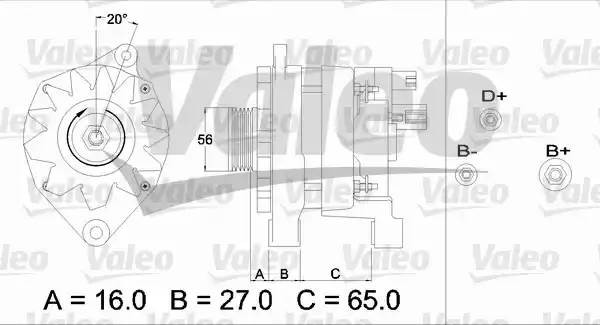 Генератор 433468 VALEO PHC