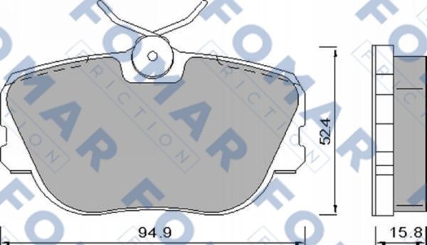 Колодки тормозные дисковые 51450181 ROULUNDS BRAKING