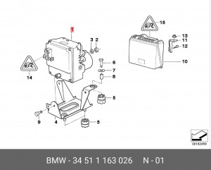 Гидроагрегат, тормозная система 34 51 1 163 026 BMW