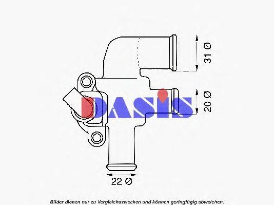 Термостат, охлаждающая жидкость 751817N AKS DASIS