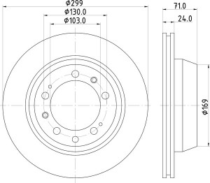 Тормозной диск MDC481 MINTEX