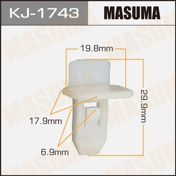 Клипса крепежная KJ1743 MASUMA