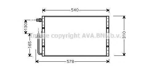 Конденсатор, кондиционер UV5098 AVA