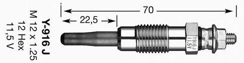 Свеча накаливания 5906 NGK NTK