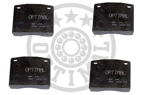 Комплект тормозных колодок, диско 9192 OPTIMAL