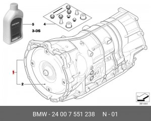 АКПП в сборе 24 00 7 551 238 BMW