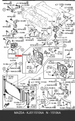 Деталь KJ0115106A MAZDA