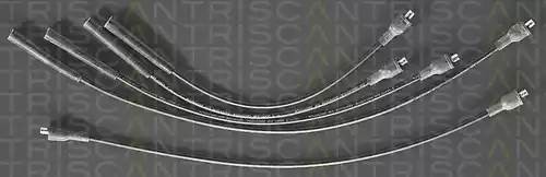 Ккомплект проводов зажигания 88607296 TRISCAN