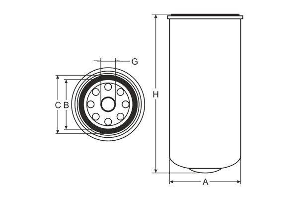 Топливный фильтр ST6057 SCT