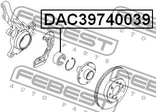 Подшипник ступицы колеса DAC39740039 FEBEST