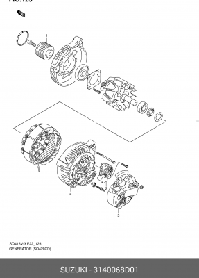 Генератор 31400-68D01 SUZUKI