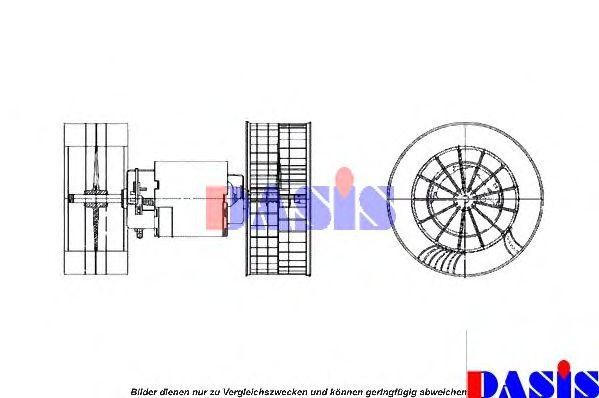 вентилятор салона 742760N AKS DASIS