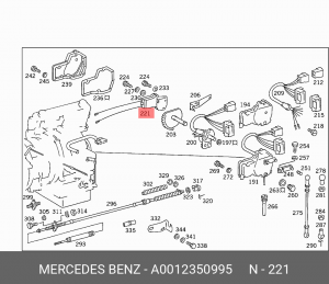 Электродвигатель, стеклоподъемник A 001 235 09 95 MERCEDES BENZ
