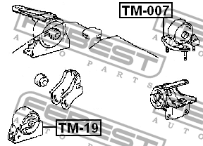 Подушка двигателя TM-007 FEBEST