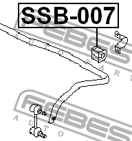 Втулка стабилизатора SSB-007 FEBEST