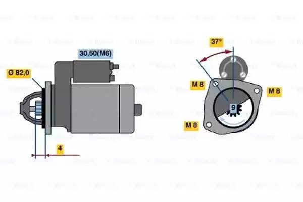 Стартер 0 001 109 300 BOSCH