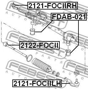 Наконечник рулевой тяги 2121-FOCIIRH FEBEST