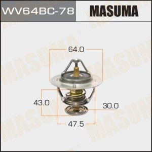 Термостат системы охлаждения WV64BC-78 MASUMA