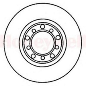 Тормозной диск 561291B BENDIX JURID