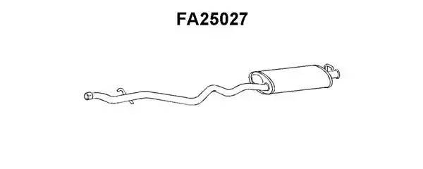 Глушитель выхлопных газов конечный FA25027 VENEPORTE