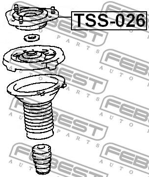 Опора амортизатора подвески TSS026 FEBEST