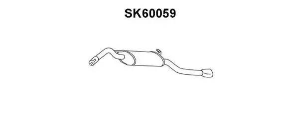 Глушитель выхлопных газов конечный SK60059 VENEPORTE