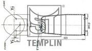 Кожух пневматической рессоры 04.060.6006.560 TEMPLIN