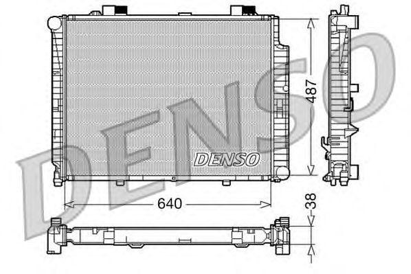 Радиатор, охлаждение двигател DRM17085 DENSO