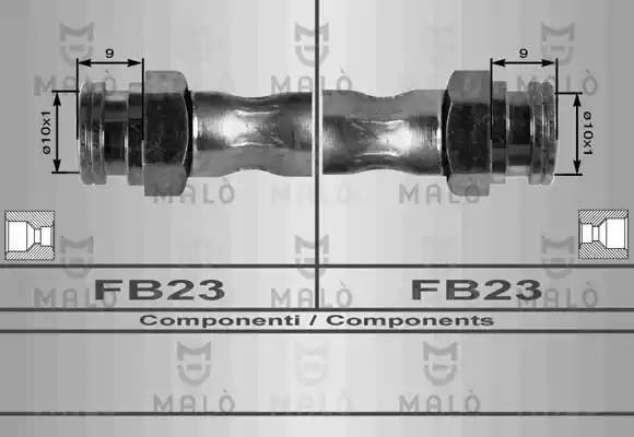 Тормозной шланг 80187 MALO