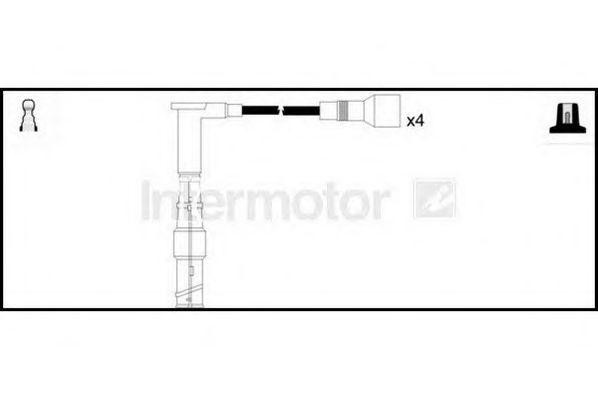 Ккомплект проводов зажигания 73696 STANDARD