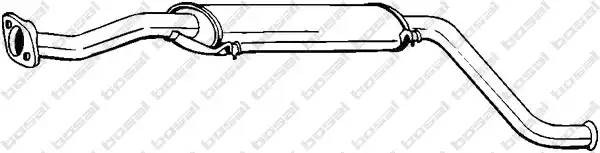 Средний глушитель выхлопных газов 278-791 BOSAL