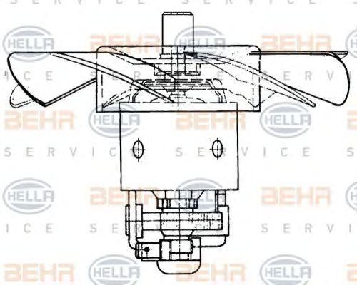 Электродвигатель, вентиляция салона 8EW009160391 HELLA
